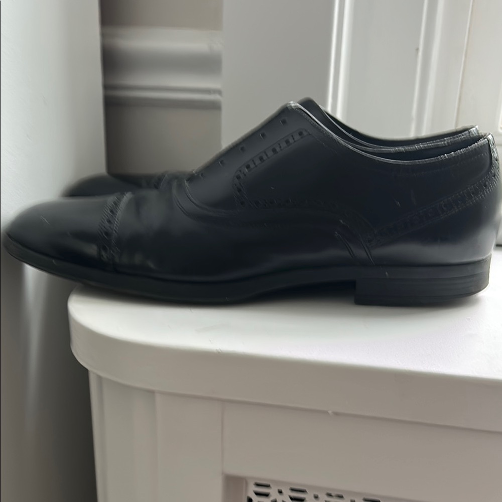 Cole Haan Men's Black Leather Oxford Shoes - Picture 5 of 5